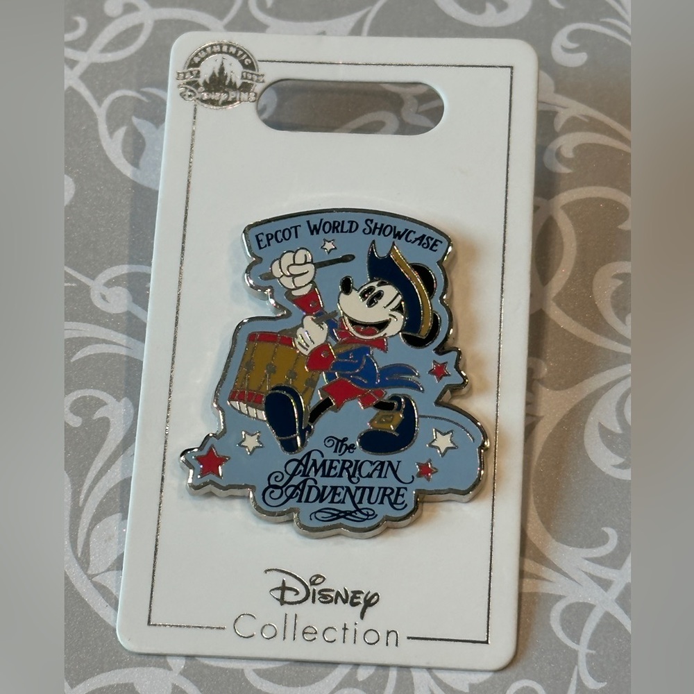 🎀  Disney Brand New MickeyTheAmericanAdventureEpcotWorldShowcase Trading PIn S 🎀